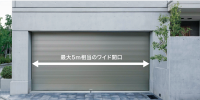 最大5m相当のワイド開口